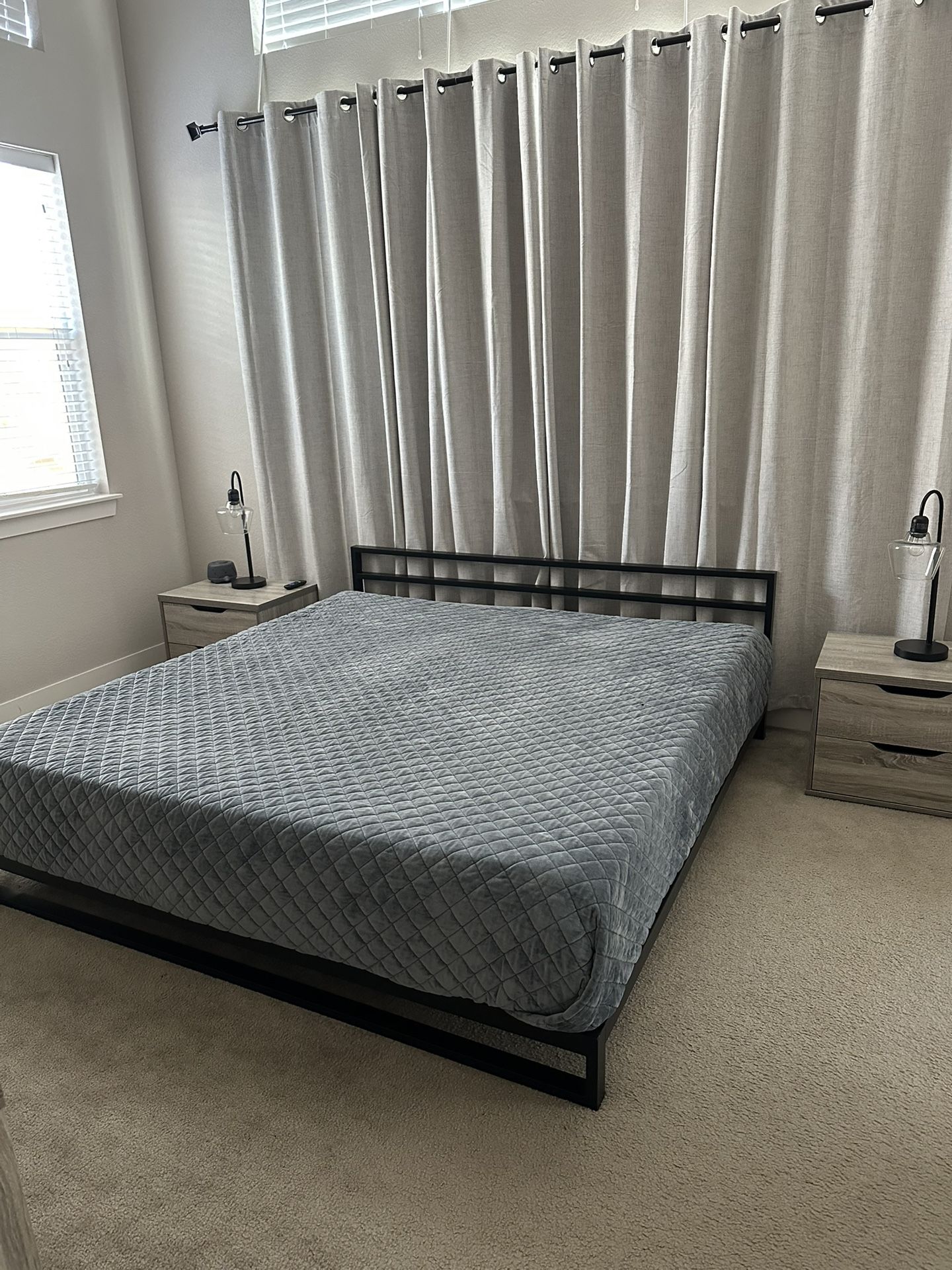 Black King Bed Frame