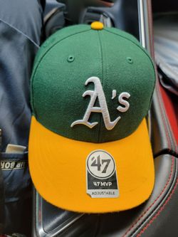 Oakland Athletics MVP Dark Green/Yellow Adjustable - 47 Brand