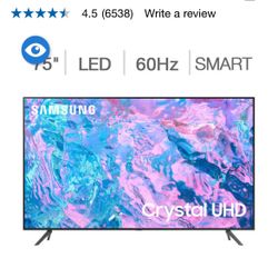 2023 Samsung 75" Class - CU7000D Series - 4K UHD LED LOD TV