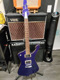 1994 Ibanez Iceman IC300 with original hardshell case.