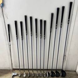 WOMEN'S-LADIES COMPLETE LEFT HANDED GRAPHITE PING (COBRA) GOLF CLUBS! 