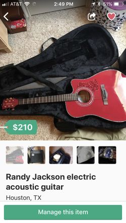 Randy Jackson guitar used once not interested in guitars anymore