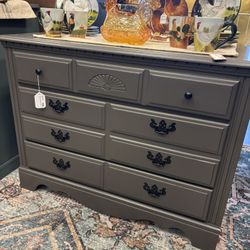 Newly Refinished Dark Gray 3 Drawer Dresser 
