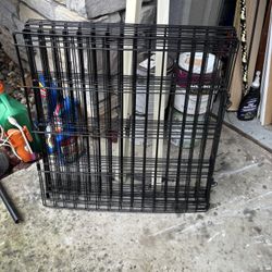 Pets Fence Foldable Black 192” X 24” 