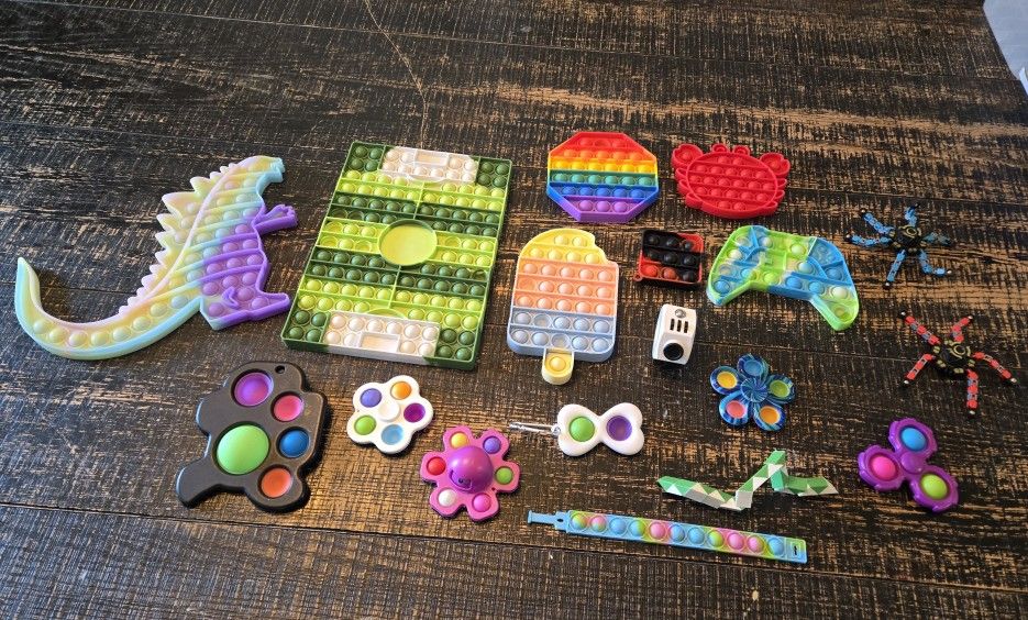 Pop It Fidget Spinner Bundle