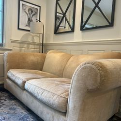 Mohair Baker Sofa For Sale