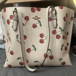 Coach Cherry Purse And Matching Wallet!
