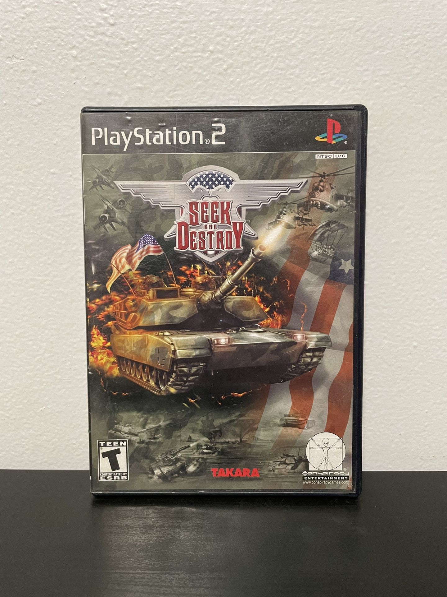 Seek And Destroy PS2 Sony PlayStation 2 CIB Video Game War Tanks 2002