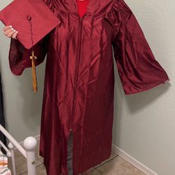 Maroon Cap And Gown 