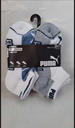 Puma Boys sock 9-11/Shoe: 4-9.5
