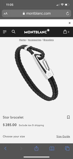 BNIB Montblanc Star Bracelet Size 63
