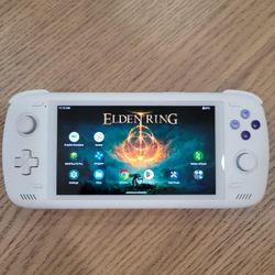 Custom White SNES Odin 2 Pro w/ Case