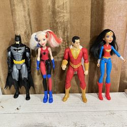 DC Action 11” figure Set  4 pieces lots 