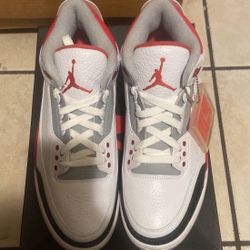 Jordan 3 Fire Red Size 9