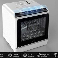 $150 KAPAS COMPACT TABLETOP PORTABLE DISHWASHER 