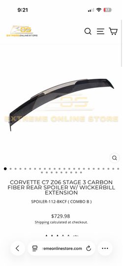 C7 z06 stage 3 carbon wicker bill
