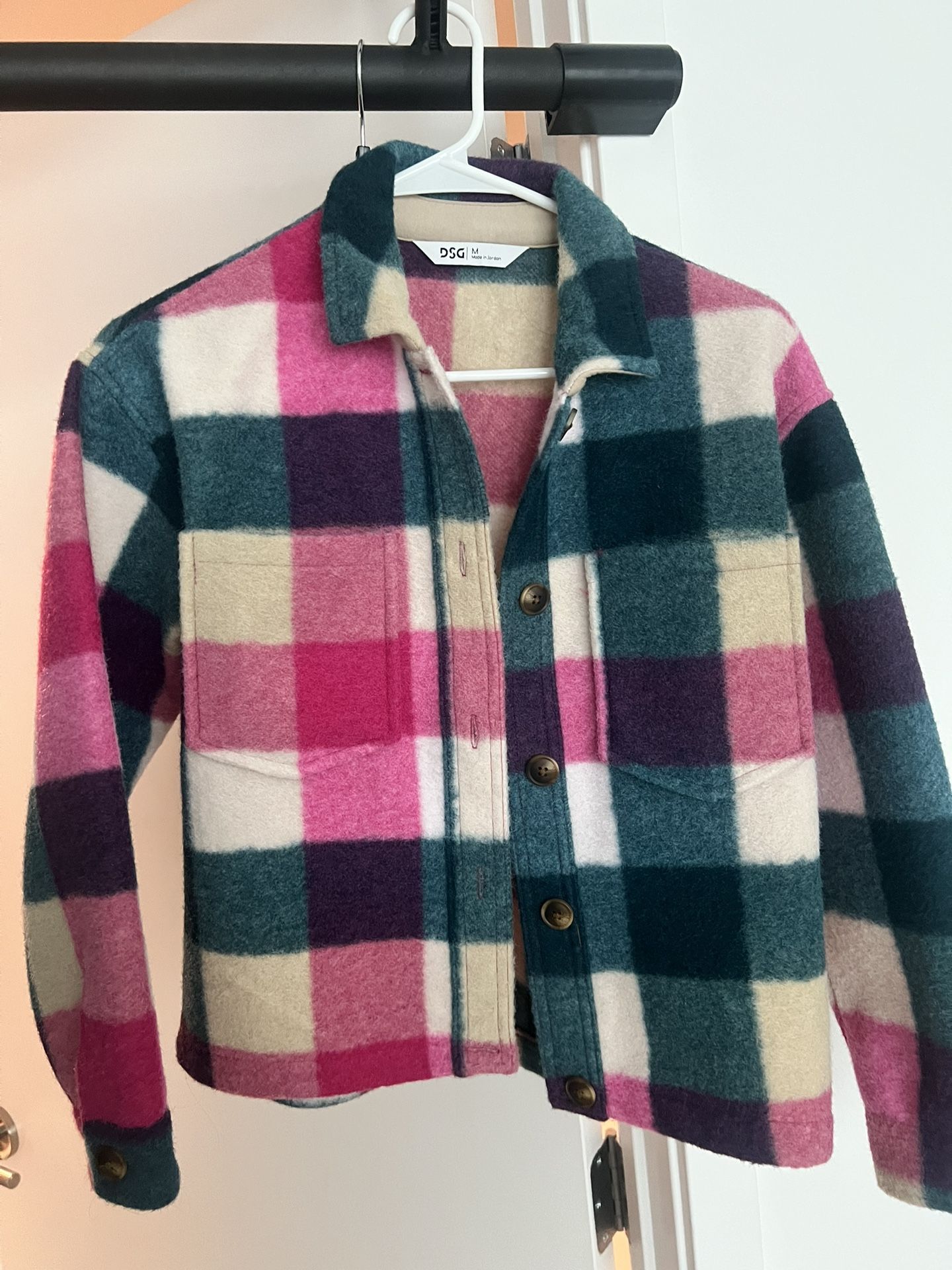 Plaid Button Down - Cropped
