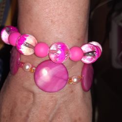 BARBIE PINK BAUBLES BRACELETS
