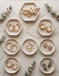 Brand New Gold-Tone Fashion Earring Set (not real gold)