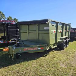7x14 4ft High Sides Dump Trailer