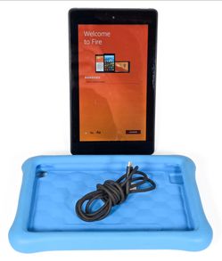 Amazon Kindle Fire 7 (7th Generation) Kids Edition SRO43KL Tablet with Blue Case & Charging cable *WiFi*