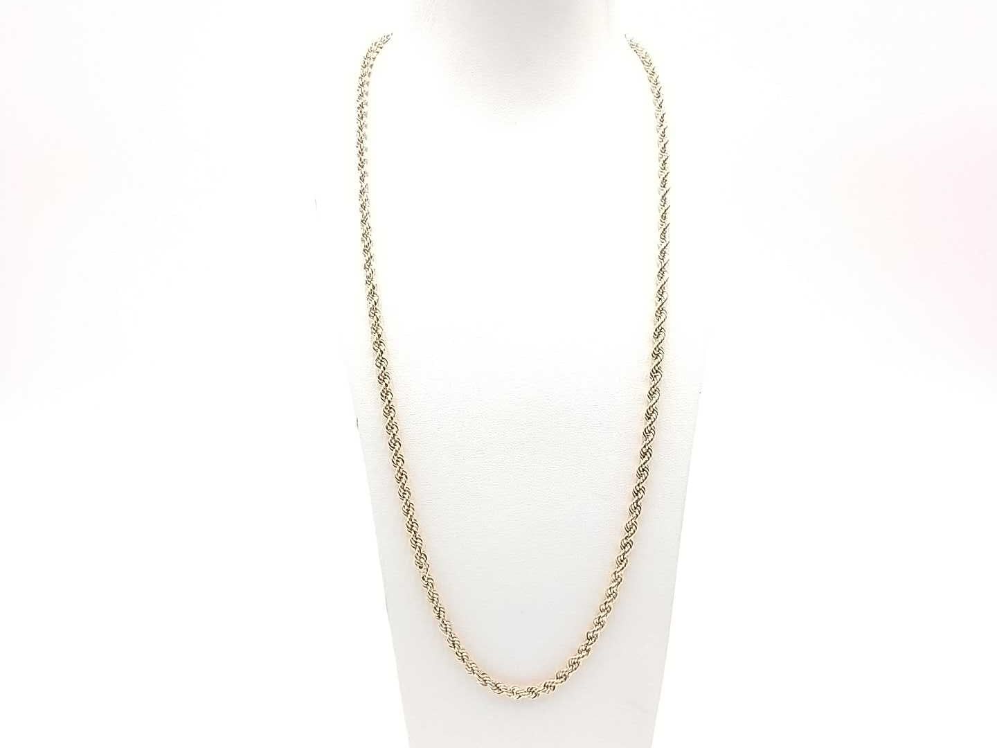 18k Yellow Gold Rope Chain 9.9 Grams 24 Inches Jr1125prxmia