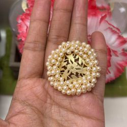 New | Pakistani Gajra Pearl Adjustable Ring