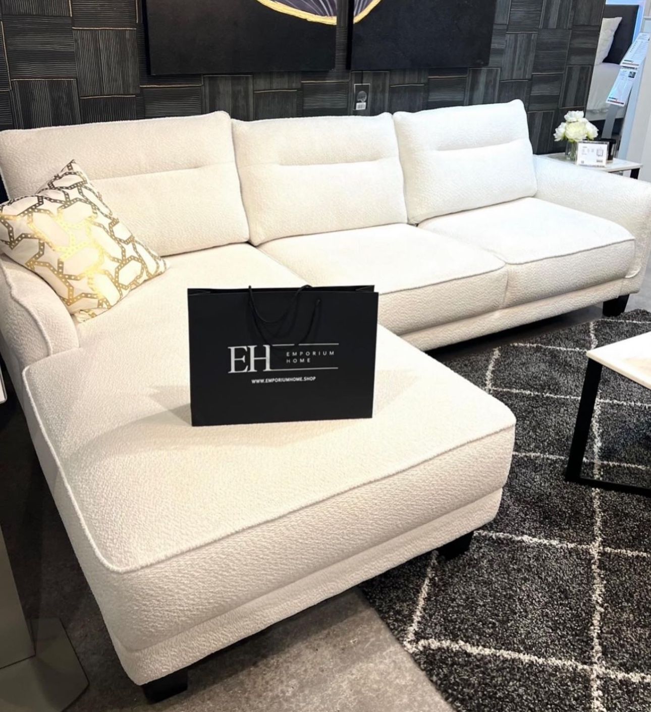 White Or Grey Sofa Sectional 🔥FINANCING AVAILABLE 