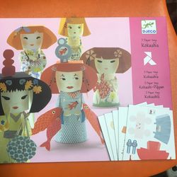 Djeco Paper Kokeshi Doll Kit