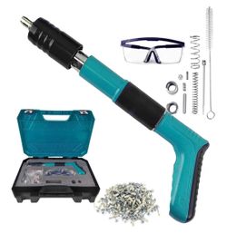 Portable Concrete Nail Gun Kit with 200pcs Nails-5 Speed Adjustable