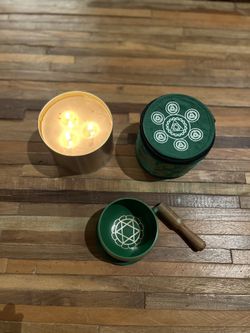 Tibetan Metal Sound Bowl And Carrying Case
