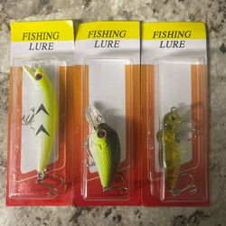 Assorted 3 Packs Of Fishing Lures