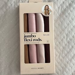 Kitsch Satin Jumbo Flexi Rods Hair Rollers 