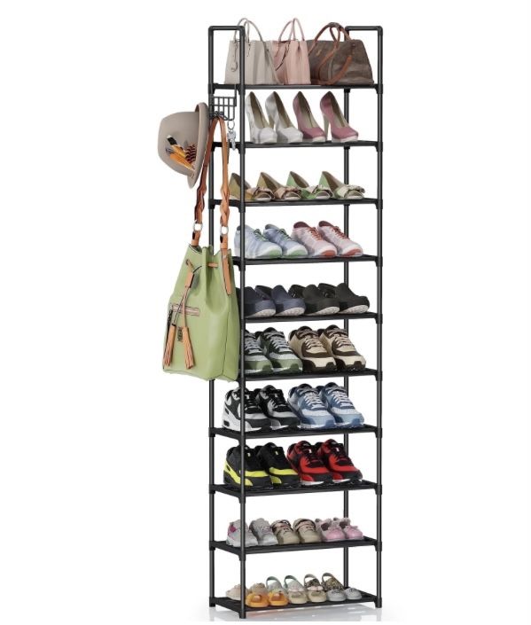 10 Tier Metal Shoes Rack