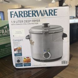 Farberware Electric Deep Fryer Round Countertop 1.9 Liter