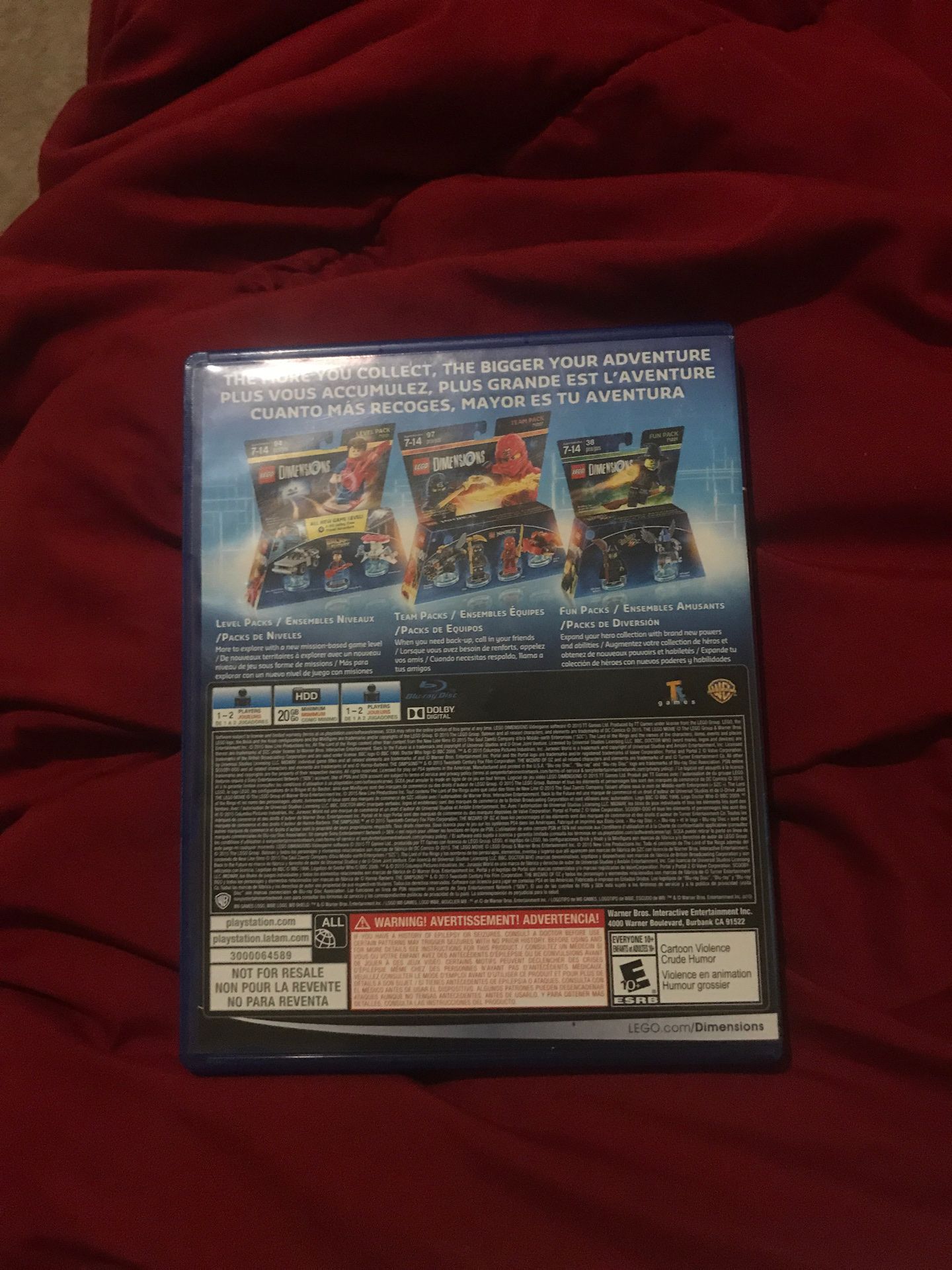 LEGO dimensions cd and case only (other things not included)