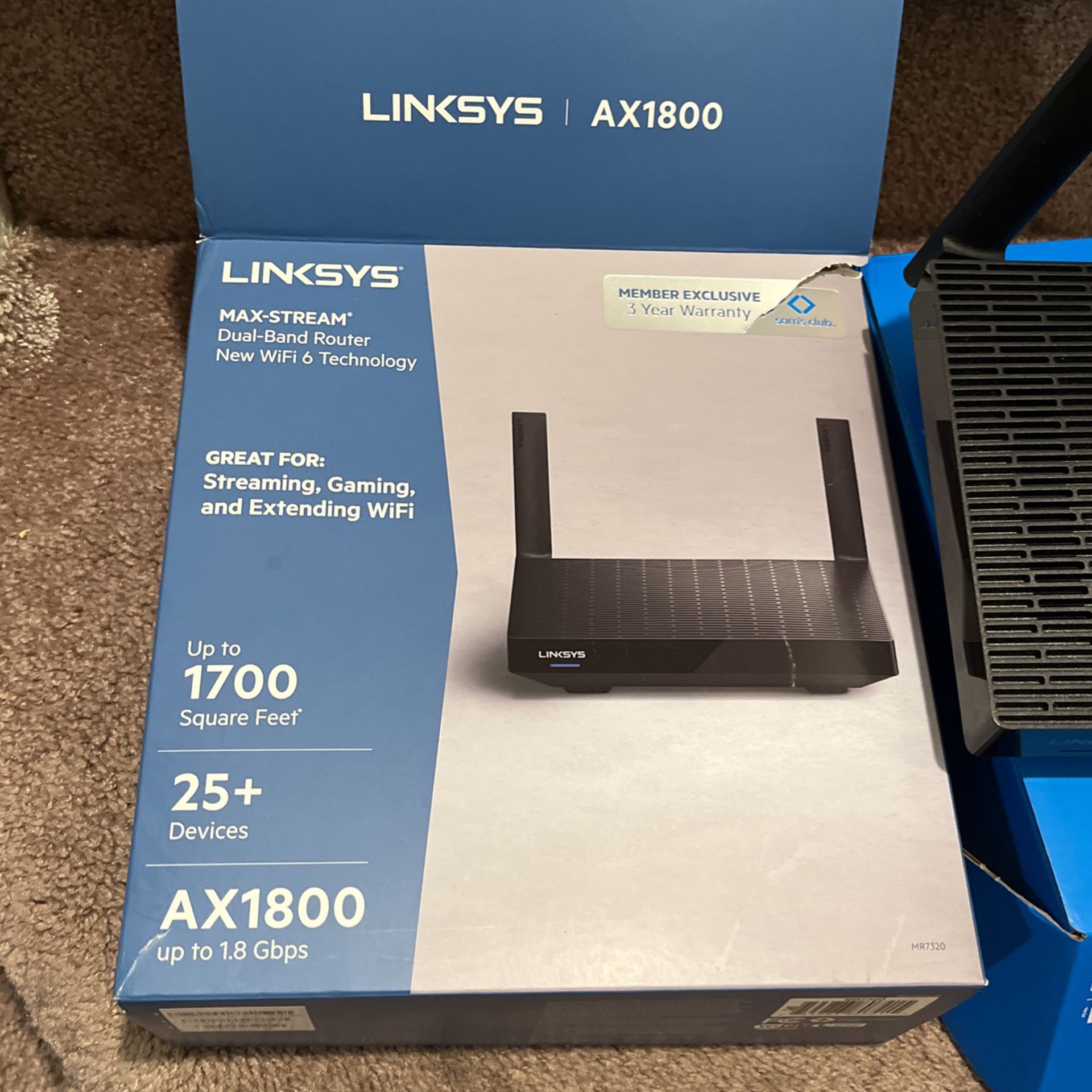 Linksys Ax1800 Wifi 6Router Like New