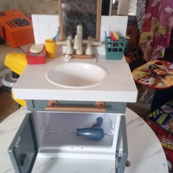 Kids Play Sink W/Acessories