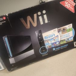 Black Wii Console CIB