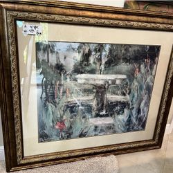 Lg Framed Art Work