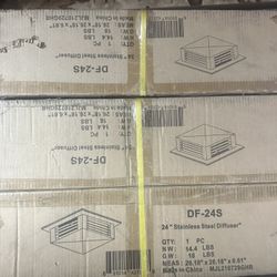 24 inch stainless steel diffuser