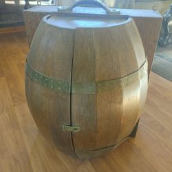 Vintage 1970s Wall Barrel Bar 