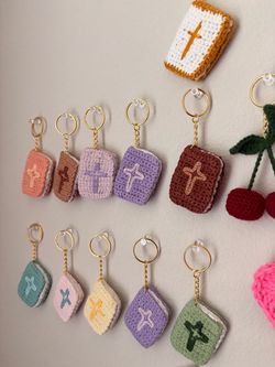 Crochet Bible Keychain