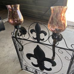 Wall hanging Stained Glass Candle Holder