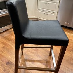 Blue Dot Walnut Bar Stools