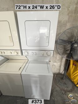 Whirlpool combo 24”W stackable washer and dryer top load electric (#373) SEE PRICE DESCRIPTION