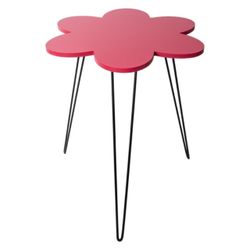 Flower mini tabl - red - assembled 