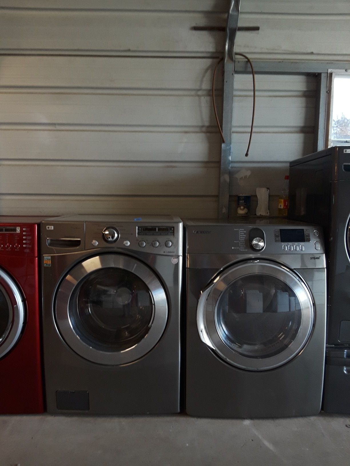 Stainless LG washer & dryer