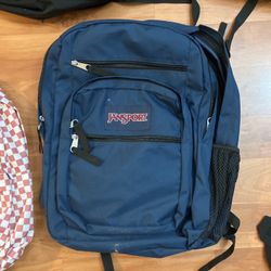 Large Blue Jansport Backpack 