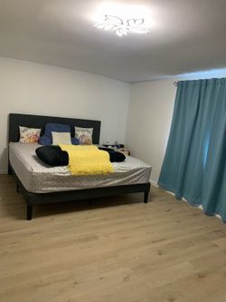 King size mattress and bed frame